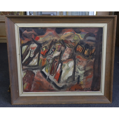 420 - § § Gerald Wilde (1905-1986) Street Scene (2)oil on canvassigned and dated 4763 x 76cm... 