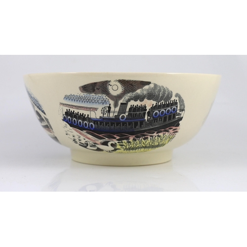 69 - A Wedgwood The Boat Race bowl, designed by Eric Ravilious, limited edition issued in 1975 from the... 