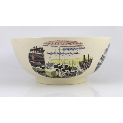 69 - A Wedgwood The Boat Race bowl, designed by Eric Ravilious, limited edition issued in 1975 from the... 