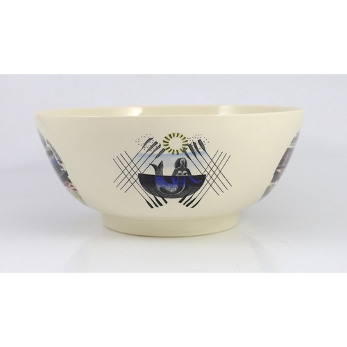 69 - A Wedgwood The Boat Race bowl, designed by Eric Ravilious, limited edition issued in 1975 from the... 