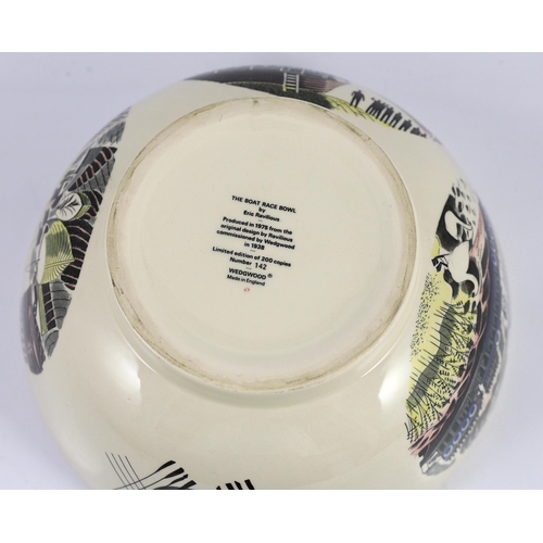 69 - A Wedgwood The Boat Race bowl, designed by Eric Ravilious, limited edition issued in 1975 from the... 