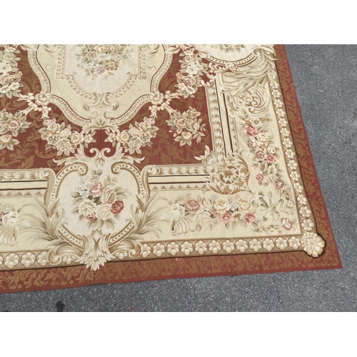 47 - An Aubusson style tapestry carpet, approximately 300 x 240cm