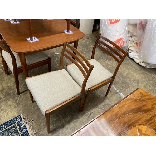 1038 - A mid 20th century Austin Suite teak extending dining table, length 130cm, width 84cm, height  73cm ... 
