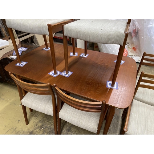 1038 - A mid 20th century Austin Suite teak extending dining table, length 130cm, width 84cm, height  73cm ... 