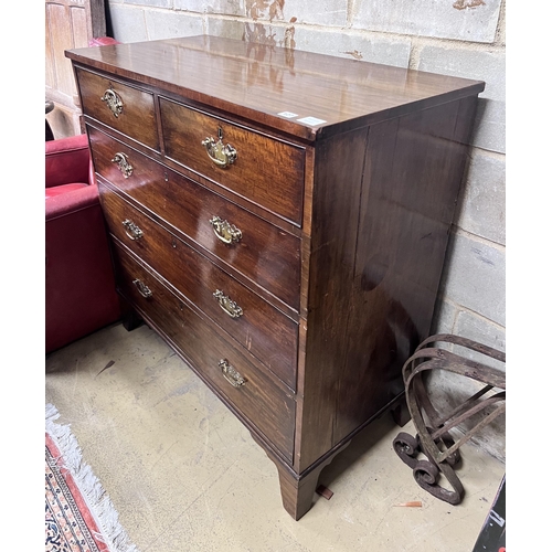 127 - A George IV mahogany chest, width 108cm, depth 52cm, height 108cm