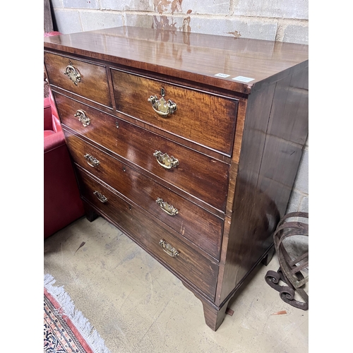 127 - A George IV mahogany chest, width 108cm, depth 52cm, height 108cm