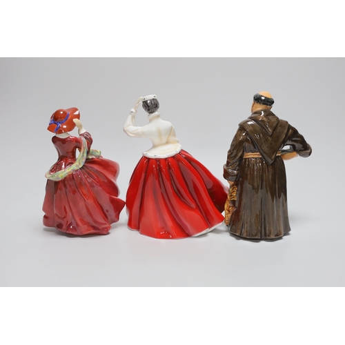 341 - Three Royal Doulton figures - 'Top o' the Hill', HN1831, 'Gail' HN2937 and 'The Jovial Monk' HN2144 ... 