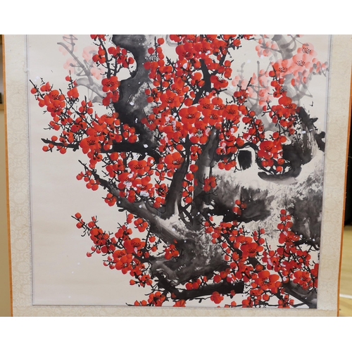 422 - Chinese School, late 20th century scroll painting, 174cm long