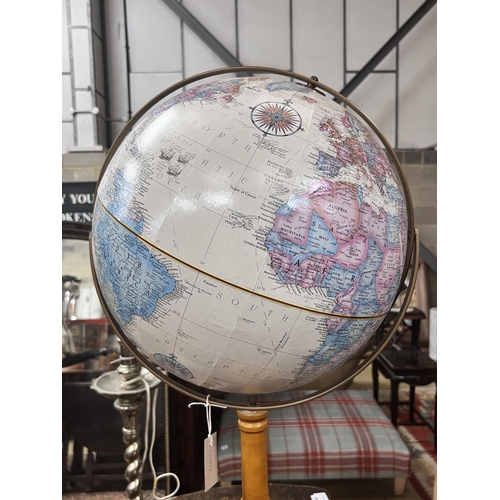 47 - A Replogle 16in. World Classic Series globe on stand, height 95cm