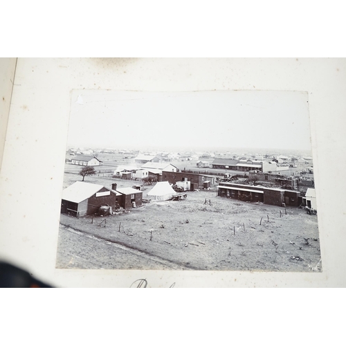 470 - An album of albumen photographs, 1897-1902, Boer war period, predominantly South African and Tribal ... 