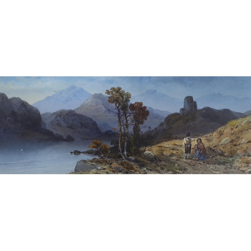 704 - Six Victorian watercolour landscapes, by Edwin and Aaron Penley, The majority signed, the largest 18... 