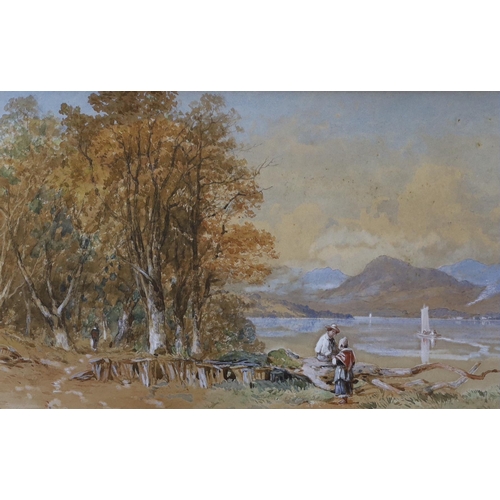 704 - Six Victorian watercolour landscapes, by Edwin and Aaron Penley, The majority signed, the largest 18... 