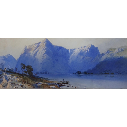 704 - Six Victorian watercolour landscapes, by Edwin and Aaron Penley, The majority signed, the largest 18... 