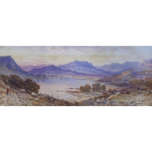 704 - Six Victorian watercolour landscapes, by Edwin and Aaron Penley, The majority signed, the largest 18... 