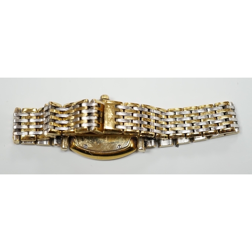 929 - A lady's steel and gold plated Le Grande Classique de Longines quartz wrist watch, no box or papers.... 