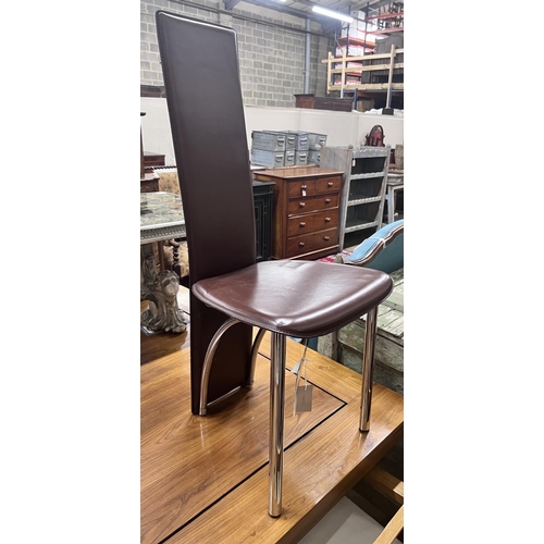 96 - A contemporary Frag Cipro leather single chair, height 104cm