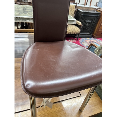 96 - A contemporary Frag Cipro leather single chair, height 104cm