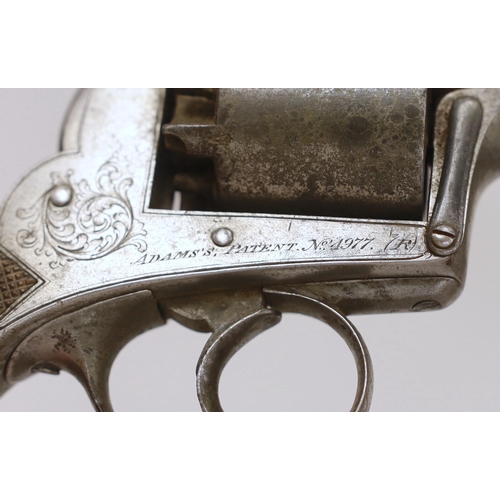 1271 - A five shot 38 bore model 1851 self-cocking percussion Dragoon revolver, engraved Deane Adams & Dean... 