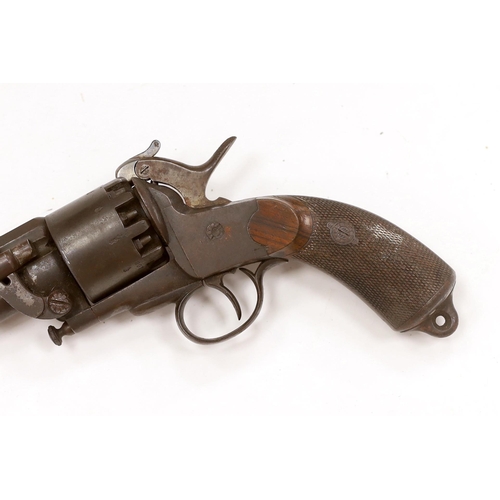 1272 - A good scarce nine short Le Matt 'Grape-Shot' single action percussion revolver, no.2083, c.1862-65,... 