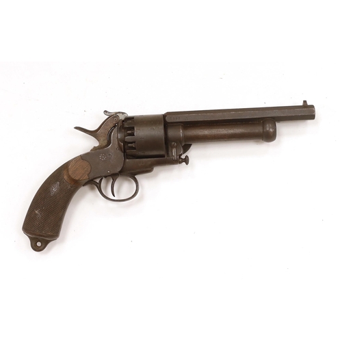 1272 - A good scarce nine short Le Matt 'Grape-Shot' single action percussion revolver, no.2083, c.1862-65,... 