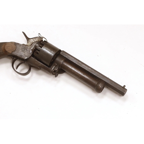 1272 - A good scarce nine short Le Matt 'Grape-Shot' single action percussion revolver, no.2083, c.1862-65,... 