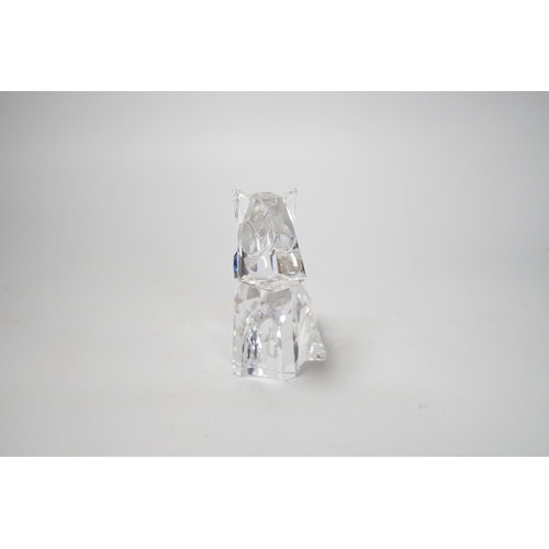 1345 - A boxed Swarovski glass terrier, 12cm