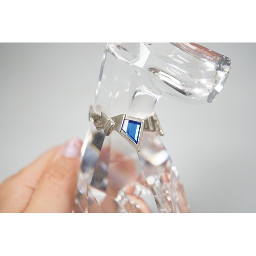 1345 - A boxed Swarovski glass terrier, 12cm