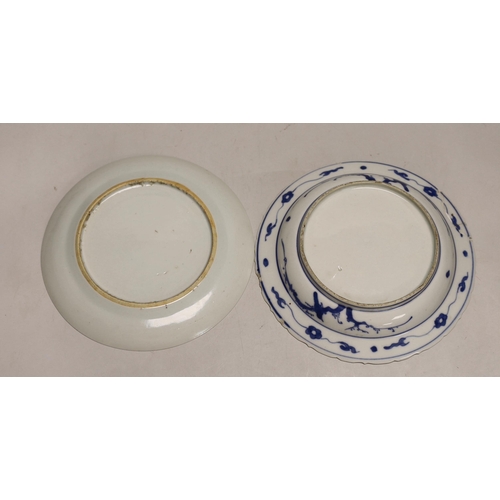 1374 - Four Chinese plates including two Kangxi