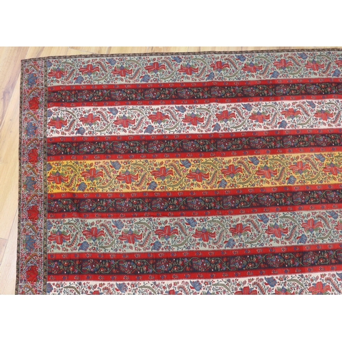 1382 - A fine Indian shawl, cut into a cloth, 19th century