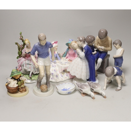 1419 - A group of Bing & Grondahl, Doulton etc figures