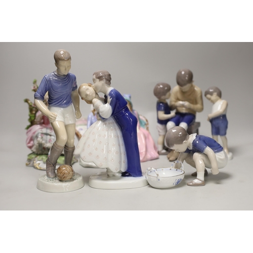 1419 - A group of Bing & Grondahl, Doulton etc figures