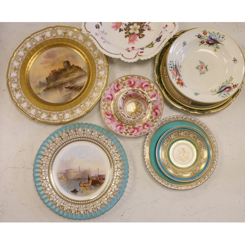 1503 - A collection of 19th/20th century English porcelain tableware including a Royal Doulton Pembroke Ca... 