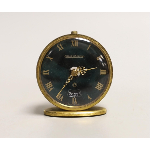 1530 - A Jaeger Le Coultre travelling alarm timepiece, 5cm