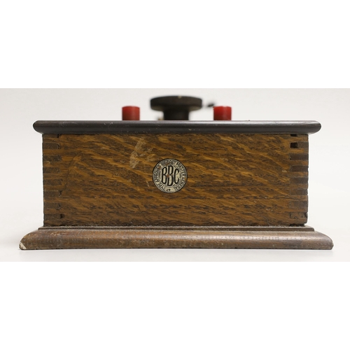 1546 - An A.G.W. & Co Ltd detector radio, G.E.O. No. 304