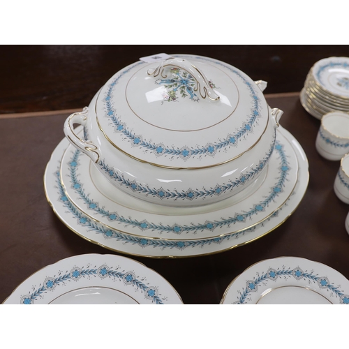 1583 - A Coalport Geneva dinner and coffee service including oval platters, bowls and tureen (a.f)