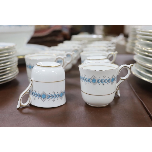 1583 - A Coalport Geneva dinner and coffee service including oval platters, bowls and tureen (a.f)