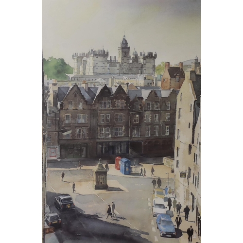 1678 - Alan Reed (b.1961) two colour prints including 'George Heriots School for Victoria Street', limited ... 