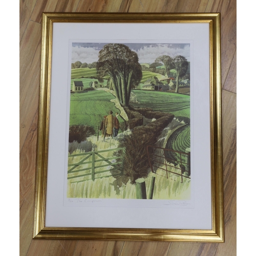 1737 - Simon Palmer (b.1956) colour screen print, 'The Composers', signed in pencil, limited edition 8/150,... 