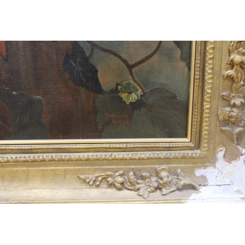 1739 - F.W. Baldry, 20th century oil on canvas, Study of a macaw, signed and dated 1925, 62 x 49cm