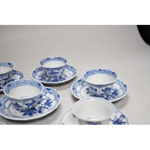 286 - Two miniature Chinese blue and white porcelain part tea sets