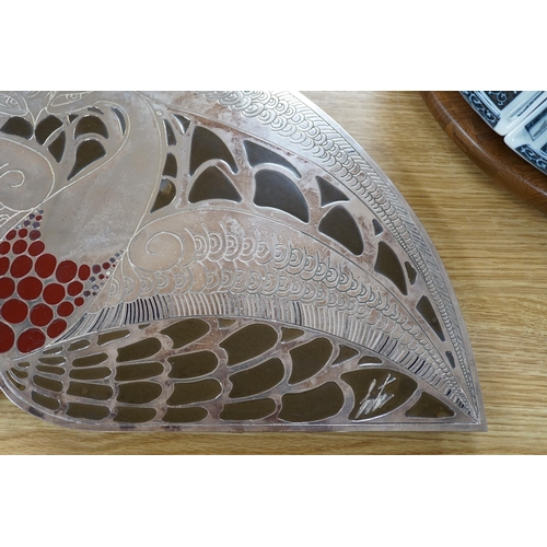 294 - After Erte. A decorative panel or stand, with stylised decoration, 62cm wide