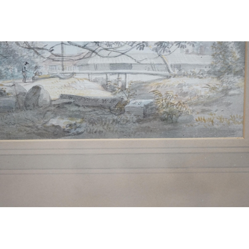 669 - Paul Sandby (1731-1809) watercolour, 'The Woodyard, Windsor Great Park', Guildhall Art Gallery Paul ... 