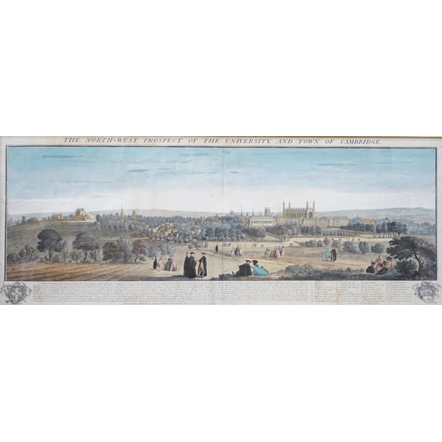 673 - After Samuel and Nathaniel Buck (1696-1779) 18th century hand coloured engraving, 'The North West Pr... 