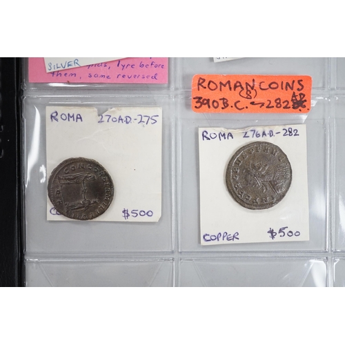 970 - Roman Empire, Greek and Parthian coins, Comprising four silver AR denarii - Roman Republic, M.Cipius... 