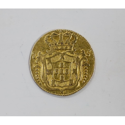 979 - Portugal coins, half escudo, 1725, 1.59g