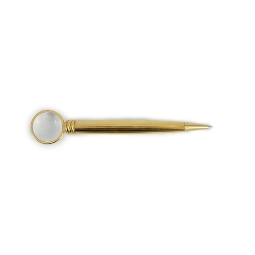 A Cartier gold plated loupe limited edition ballpoint pen 0530