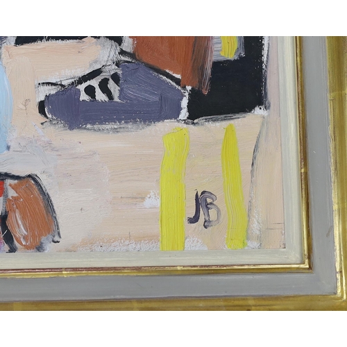 1749 - Julian Bailey (b.1963), oil on board, 'Street Traders, Ponte Vecchio', initialled, The New Academy G... 