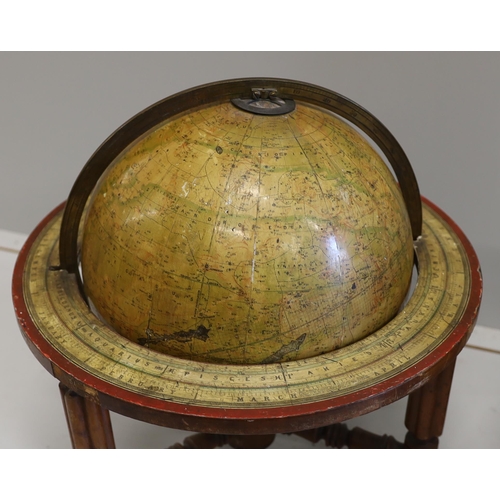 288 - A pair of 19th century 12 inch table top library globes on stands by Malby, Terrestrial globe publis... 