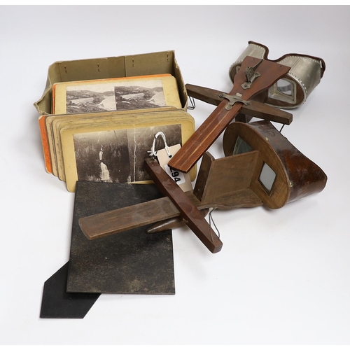 294 - Two stereoscopic viewers and slides