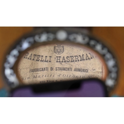 304 - A Fratelli Hasermann, Napoli, mandolin, early 20th century